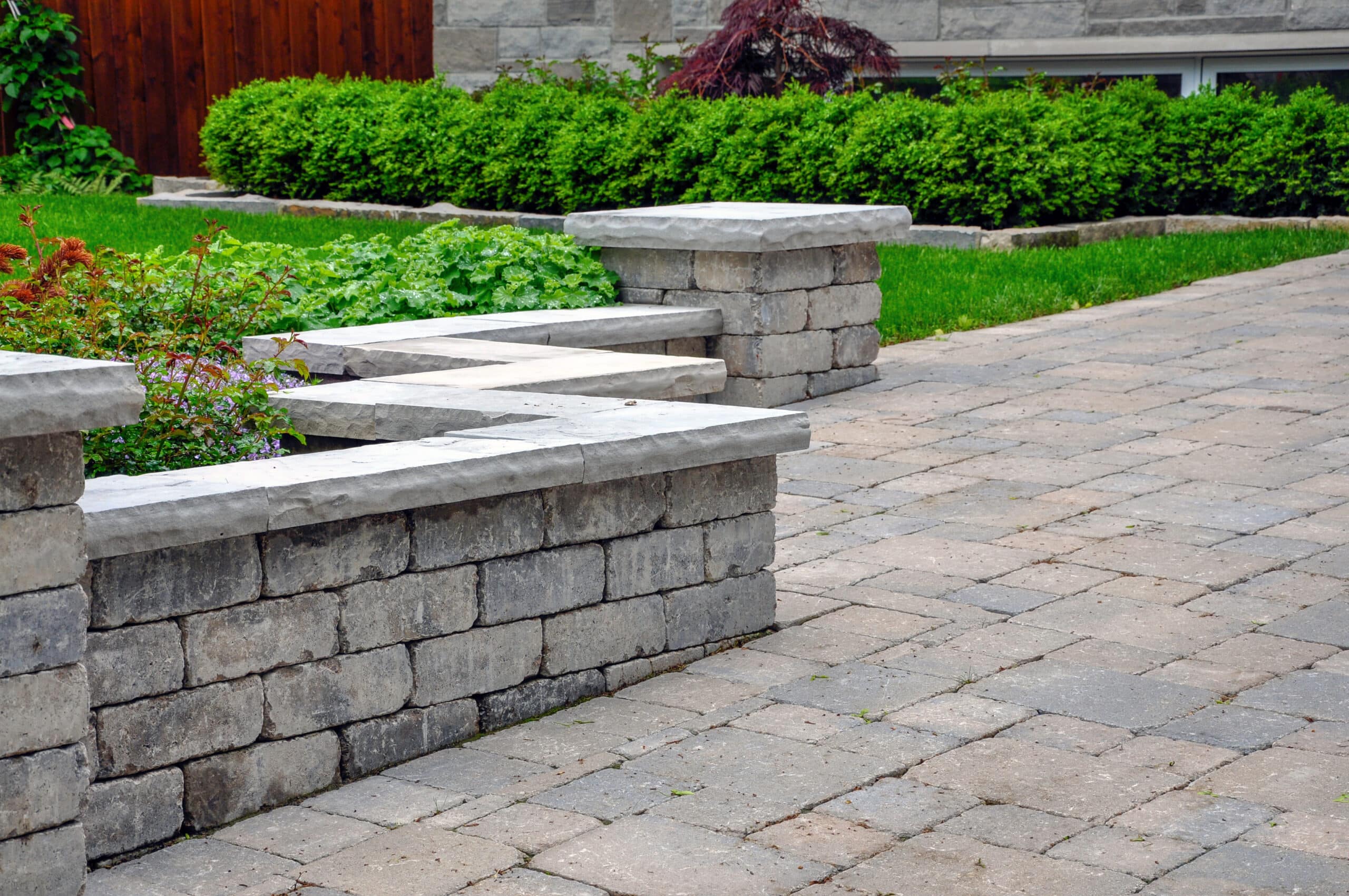 retaining walls add landscape appeal