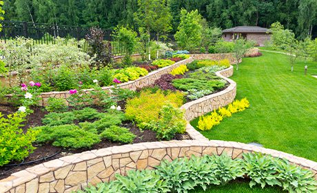 elevate your garden bed with a retaining wall 