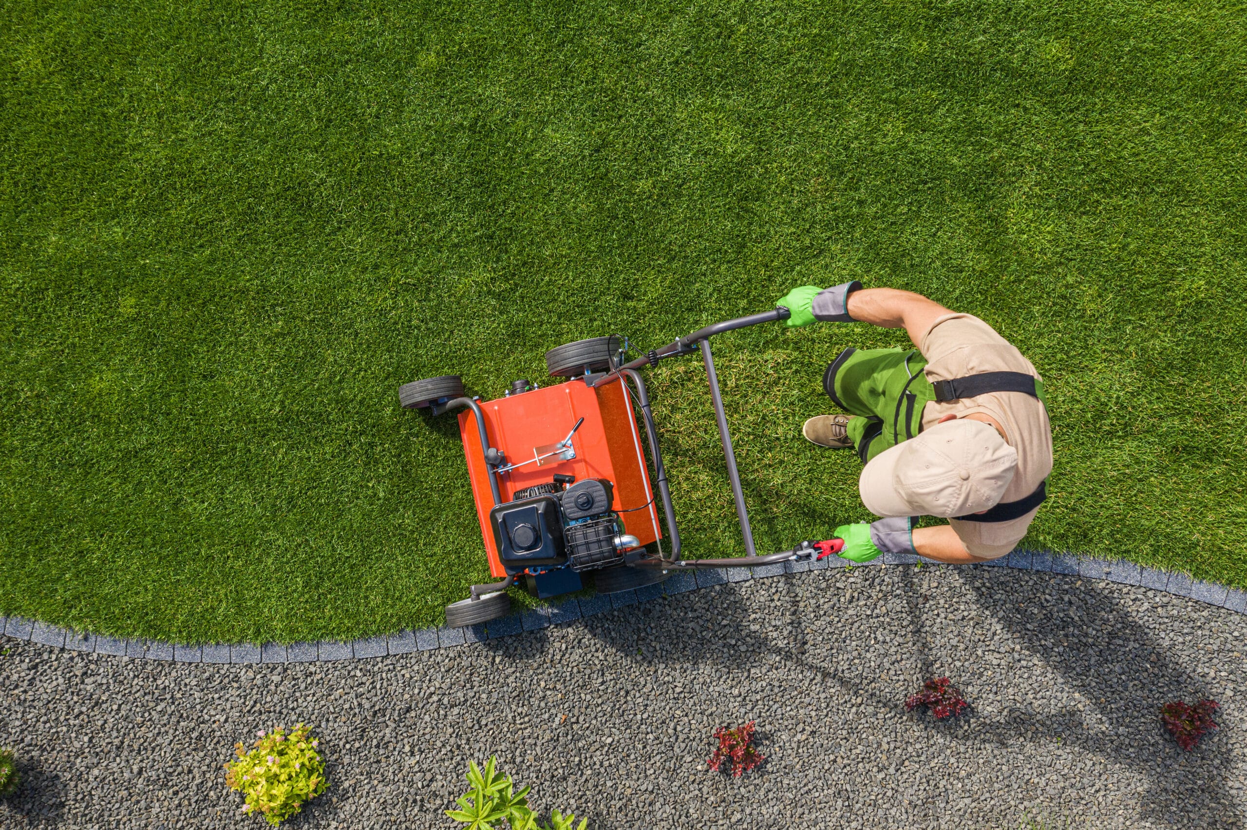 5 Things to Look for in a Landscape Services Company 10 | backyard garden lawn aeration job aerial view 2022 12 16 11 43 33 utc scaled